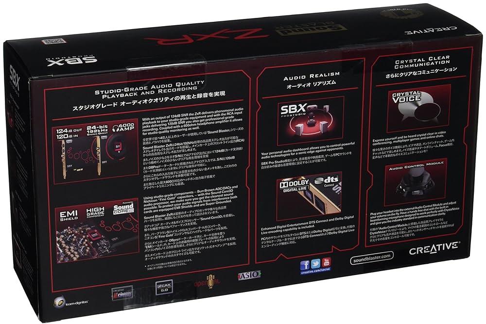 Amazon | Creative Sound Blaster ZxR sb1510内部オーディオ